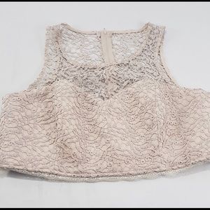 Size 18 Plus size lace dress crop top.
